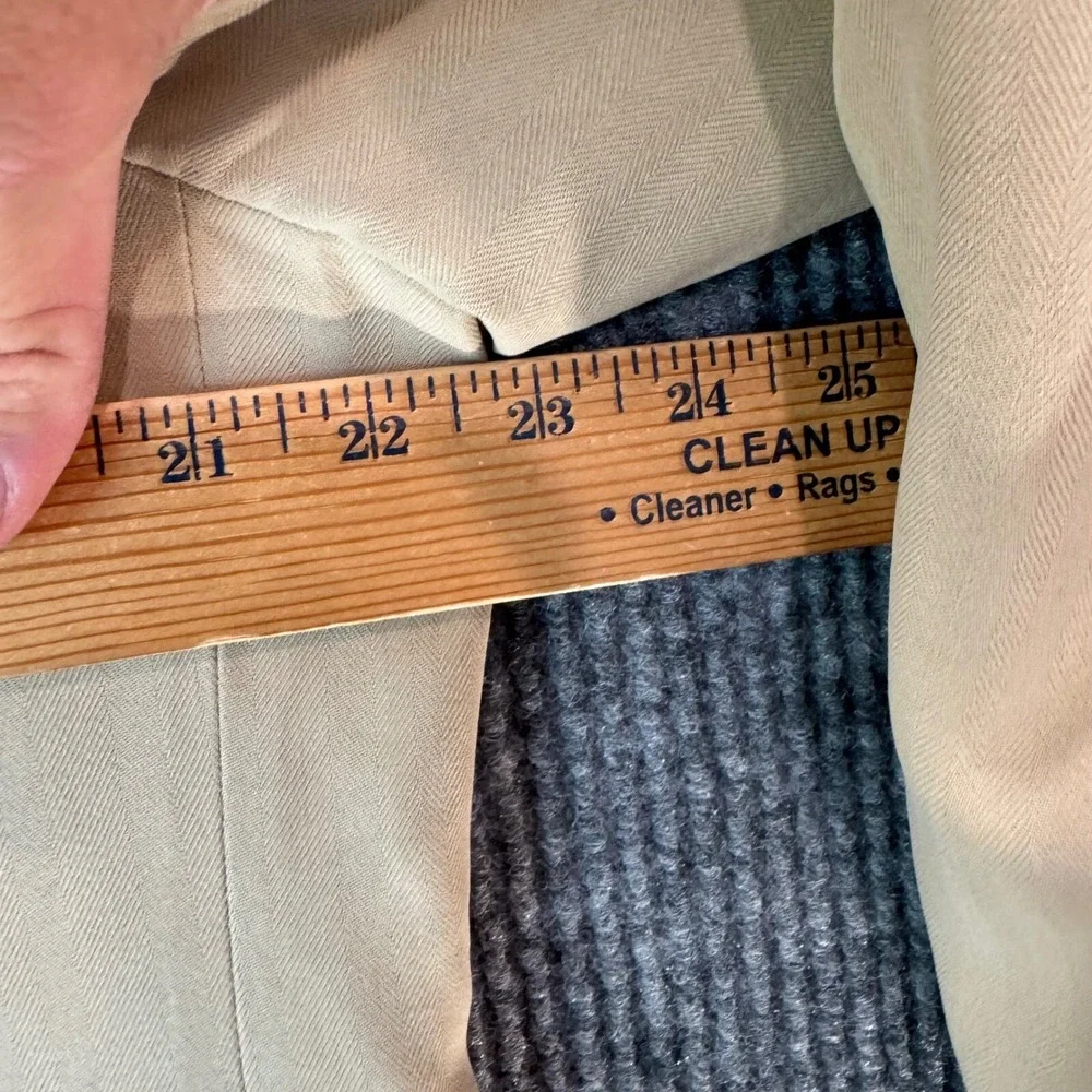 Calvin‎ America Island Silk Blazer Sport Coat Herringbone 44L